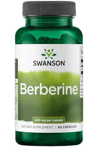 SWANSON Berberine - Standardized 97% Berberine HCl- 400mg Each - 60 Capsules