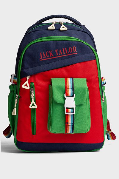 Go Veform Waterproof Multi-Pocket School Bag – Colorful and Comfortable Design Jt2045 Green