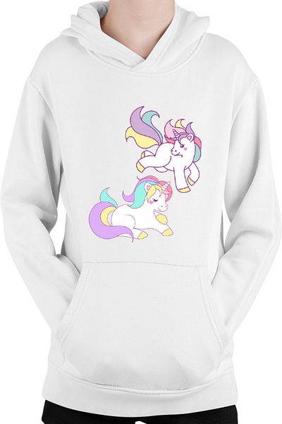 OEM Kids Hoodie Unicorn Squad Stars Horse Love Animals