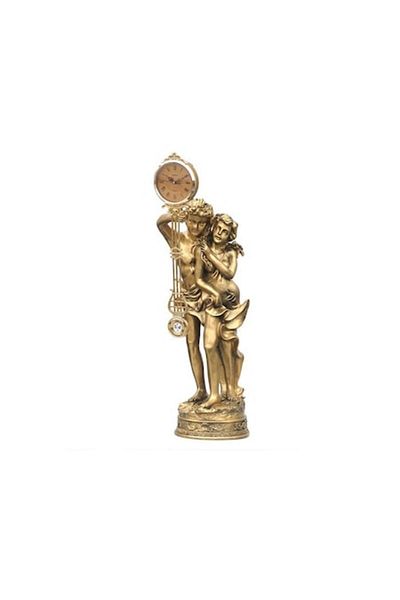 BV Statuie indragostiti cu ceas 40x19 cm