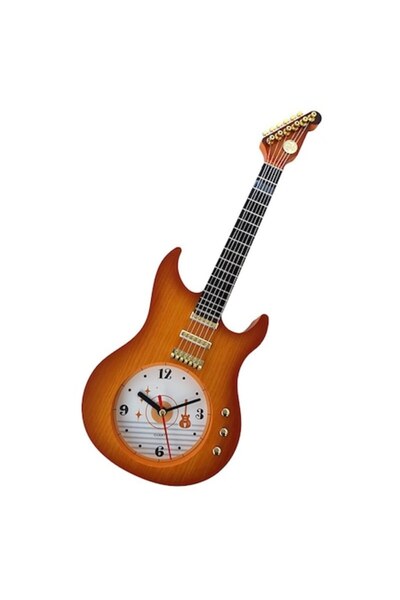 OEM Wall clock in the shape of an electronic guitar, M1, 15x39 cm