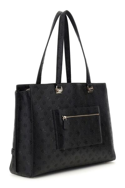 Guess Women Black Zarella Shopper Tote-Bla Bag