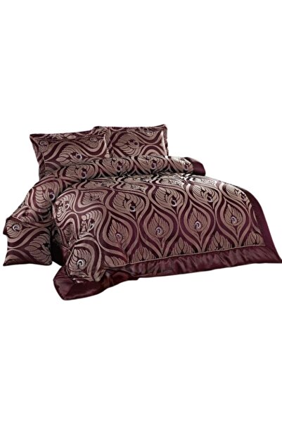 OEM Double Bedspread and 2 Pillowcases, Satin, 3 Pieces, 250x250cm, Grenadine