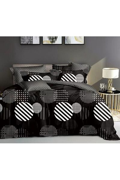 OEM Double Bed Linen Set, 6 Pieces, 180x200 cm, Multicolor