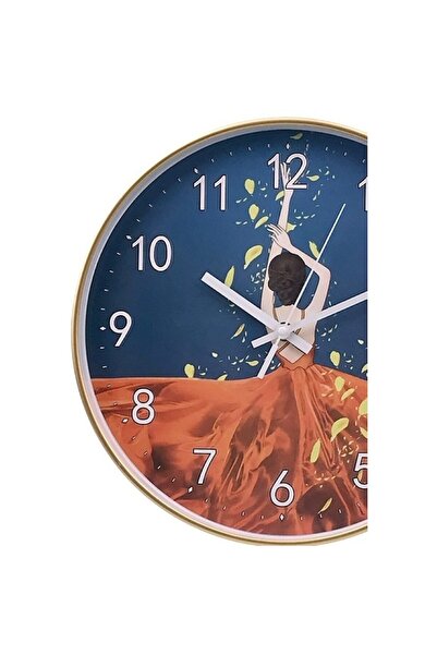 OEM Ceas de Perete, Plastic, Elegant Woman, 30x30cm, Multicolor, M2