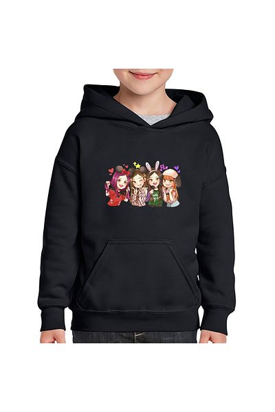 OEM Children's Cartoon Hoodie Balckpink Girls All Team K Pop