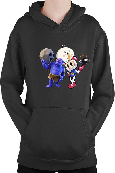 OEM Hanorac Copii Clash of Clans Tank Rock Throw Bomberman Angry