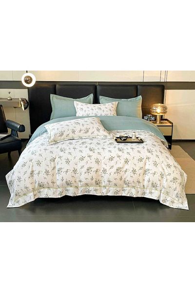 OEM Luxury Bed Linen, Jojo Home, Fine Cotton, 6 Pieces, For 2 People, 180x200cm, Floral Print, Multicolo
