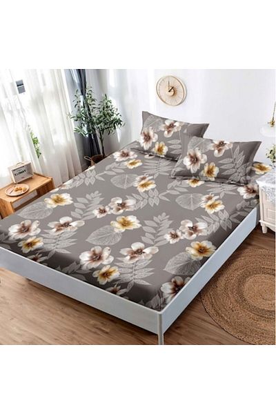OEM Bed cover with 2 pillowcases, Finet, 2 persons, 180x200cm, Floral Pattern