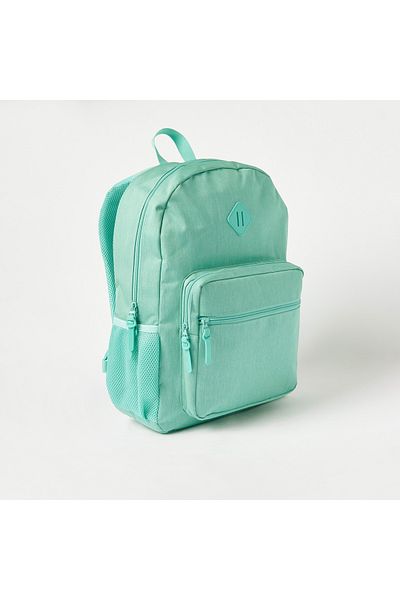 Juniors Solid Backpack with Laptop Pocket and USB Port - 18 inches