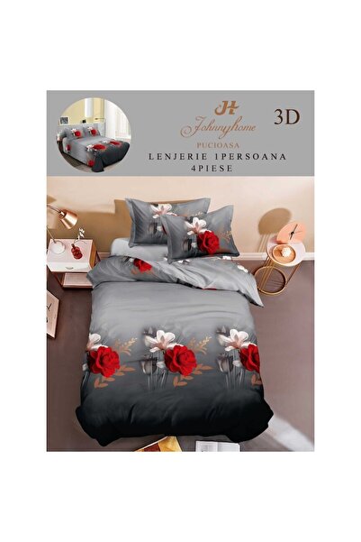 OEM Bed Linen, Finet, 3D Multiplied, 4 Pieces, Simple, 155x200cm, Mini Bouquet