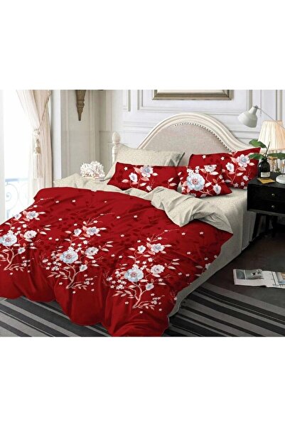 OEM Double Bed Linen, 6 Pieces, 2 Persons, 245x250 cm, Multicolor, Floral Print