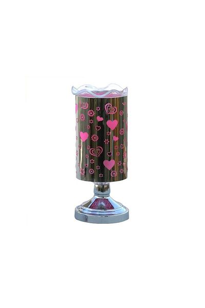 OEM Lampă de masă metalică cu senzor tactil, recipient din sticlă pentru uleiuri aromatice, 10 x 25 cm