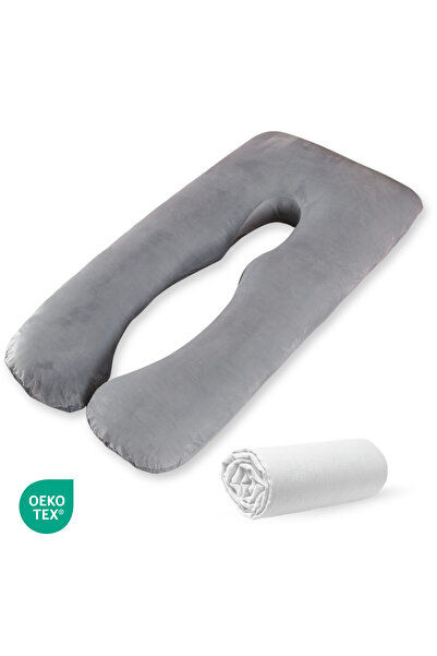 OPERCEBABY Pernă Gravide și Alăptare U, Suport Corp, 2 Huse Detasabile, Lavab...