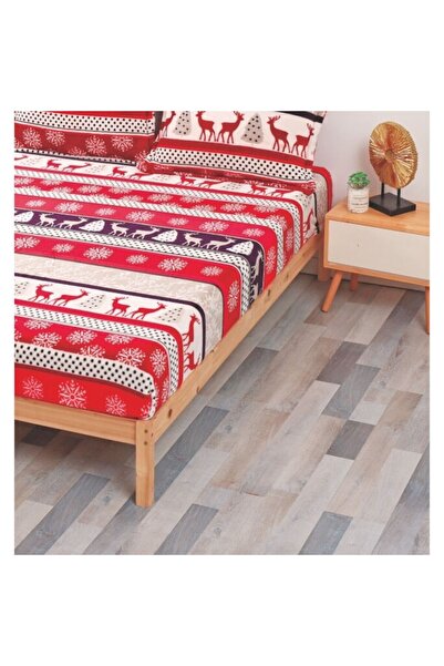 OEM Cocolinofestiv Christmas sheet set, reindeer, 3 pieces, 2 persons, 180x200cm