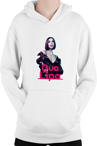 OEM Kids Hoodie Dua Lipa English Singer Songwriter Mezzo-Soprano