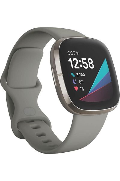 SmartWatch Sense Advanced Health with Tools for Heart Health, Stress Management & Skin Temperature