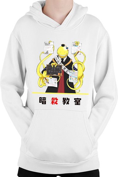 OEM Hanorac Copii Assassination Classroom Anime Cosplay Unusual Kanji