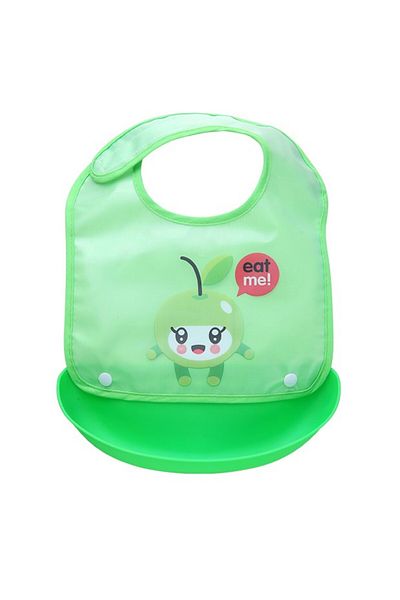 Little Mom Baveta impermeabila cu buzunar Apple Green