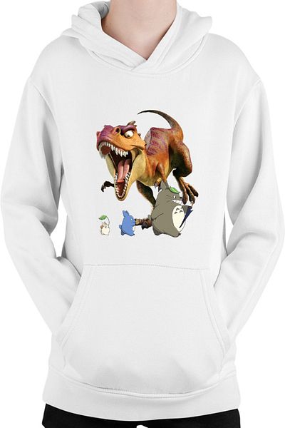 OEM Hanorac Copii Ice Age Totoro Dinosaur T-Rex Ghibli Animation