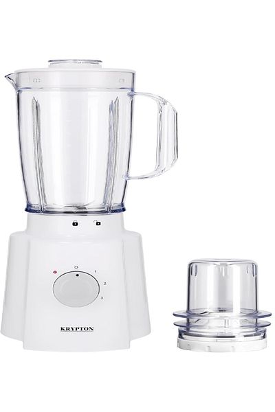 KRYPTON Krypton 2-in-1 Unbreakable Jar Blender, 1.5L Jar, 400W, KNB6207