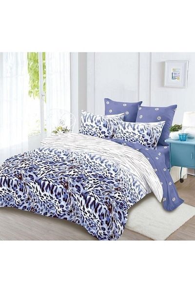 OEM Bed Linen Set, Finet, 6 Pieces, 2 Persons, 230x250cm, Animal Print, Multicolor