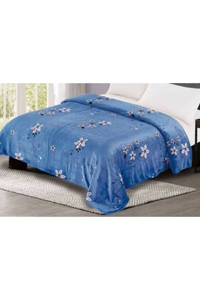 OEM Double Bed Blanket, Cocolino, Sonia-Home, White Flowers Print, 200x230cm