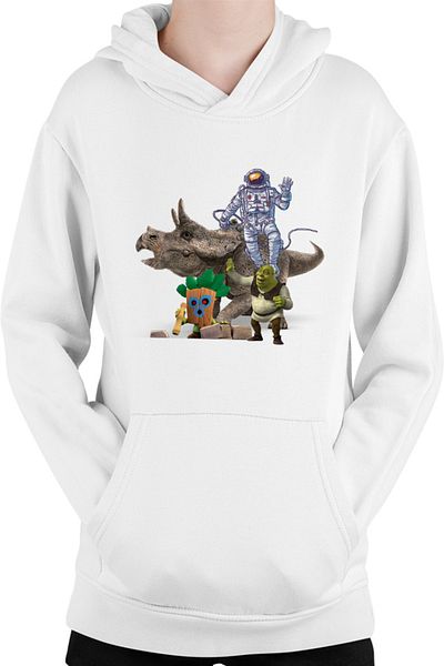 OEM Kids Sweatshirt Jurassic Park Shrek Astronaut NASA Brawl Stars