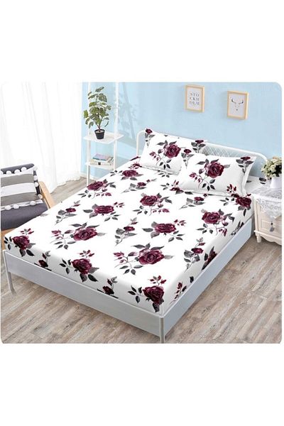 OEM Bed Cover, 2 Persons, 160x200 cm, Rose Print, Multicolor
