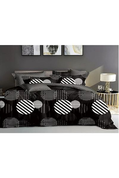 OEM Double Bed Linen Set, 6 Pieces, 2 Persons, 180x200 cm, Multicolor, M33