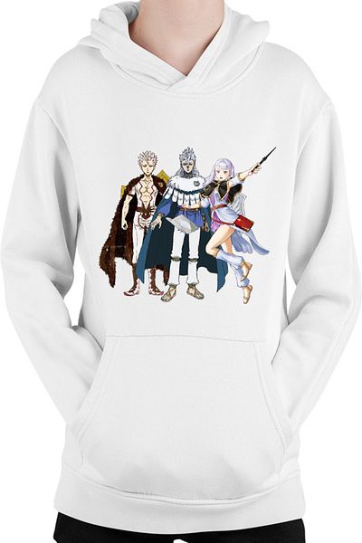 OEM Hanorac Copii Black Clover Silver Noelle Nozel Tabata Yuuki Mangaka