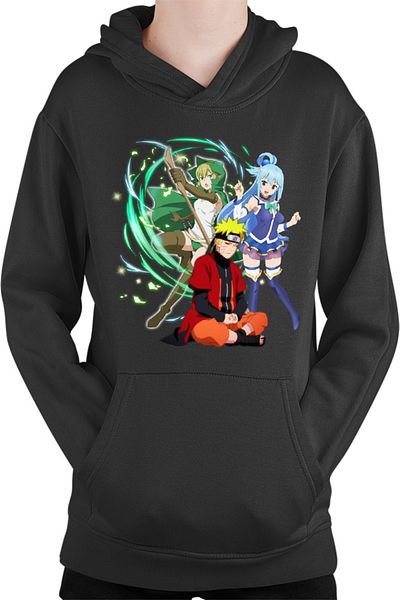 OEM Hanorac Copii DanMachi Ryuu Lion Konosuba Aqua Naruto Ninja