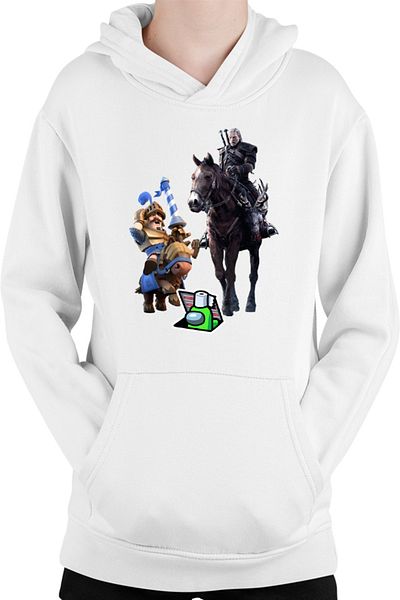 OEM Clash Royale Among Horse Witcher Ride Strategy Kids Hoodie