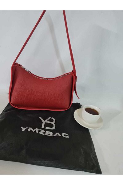 YMZBAG Red Women's Baguette Handbag