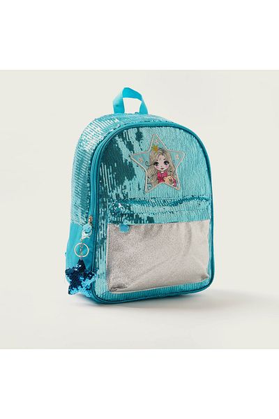 Juniors Embellished Backpack with Adjustable Shoulder Straps - 16 inches