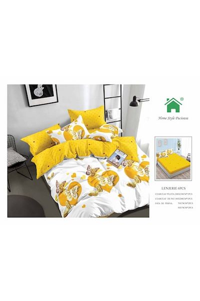 OEM Double Bed Linen Set, 6 Pieces, Multicolor, M24