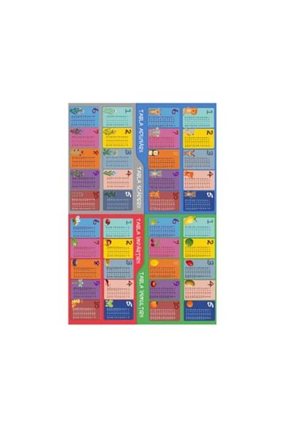 OEM Children's Room Carpet, Non-slip, Mathematical War, Multicolor, 120x180cm