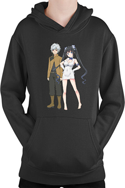 OEM DanMachi Bell Hestia Omori Fujino Action Anime Kage Kids Hoodie