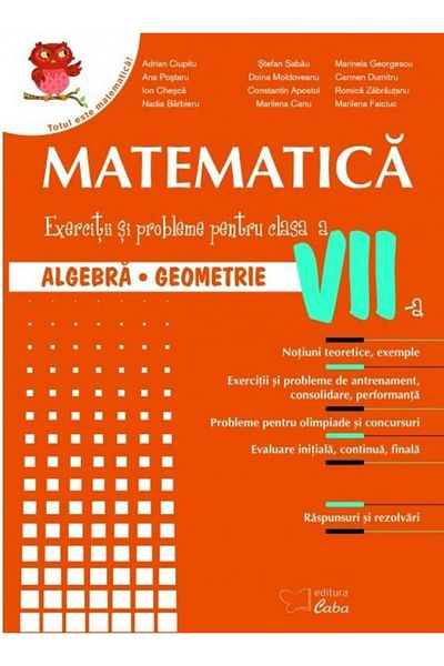 Editura Caba Mathematics. Collection for the 7th grade, Stefan