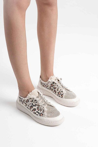 Zerenyus Ankle Premium Leopard Pattern Women's Casual Sports Shoes