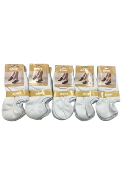 bony - set 20 șosete scurte de damă, albe 35-41