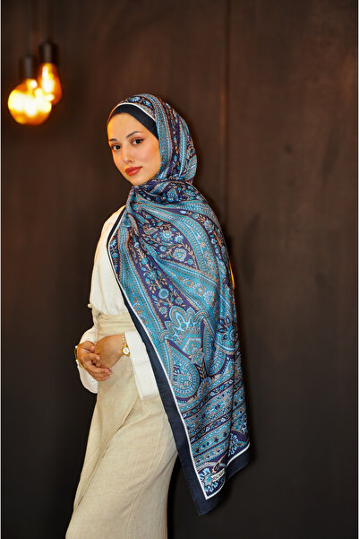 MSCARFS Kasr Pattern Cotton Voile Silk Shawl