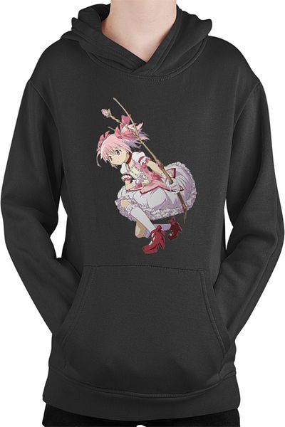 OEM Madoka Magica Kaname Bow Fine Girl Kids Hoodie