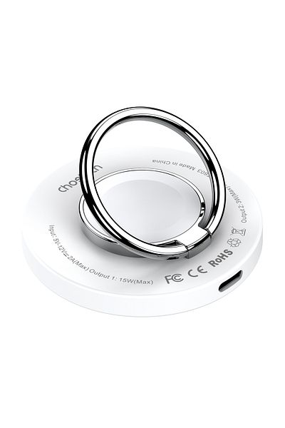 CHOETECH Încărcător wireless MagSafe pentru iPhone cu suport 15W alb