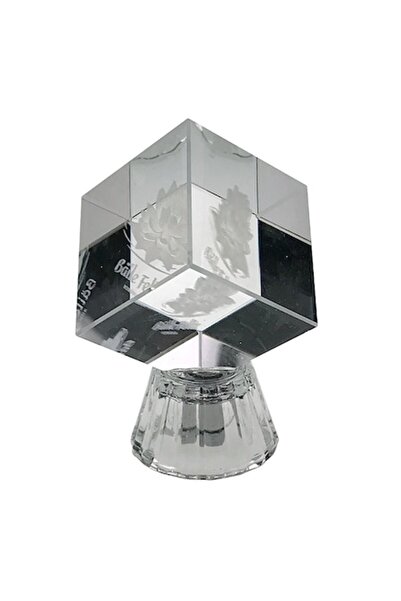 OEM Cub de sticlă cu LED, Băile Felix, 5x8cm, Transparent