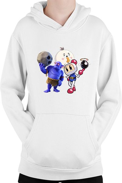 OEM Hanorac Copii Clash of Clans Tank Rock Throw Bomberman Angry