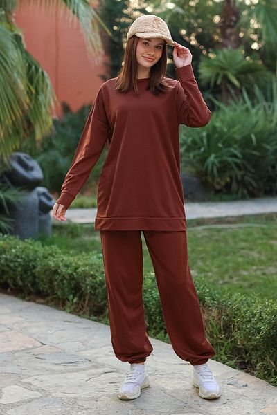 TOFİSA Tracksuit Set Brown - 27389