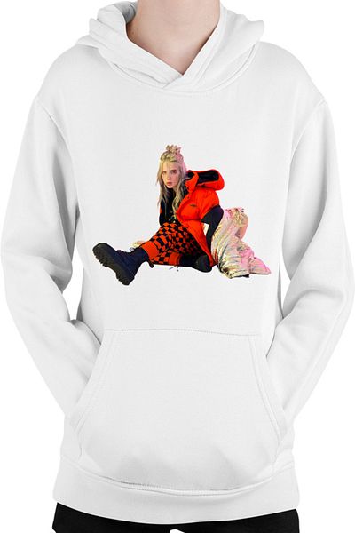 OEM Kids Hoodie Billie Eilish Fashion Album Concert Look Teens