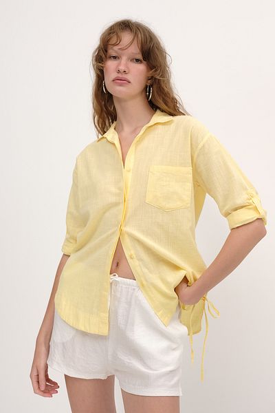 Addax Lacing Detailed Shirt G2480