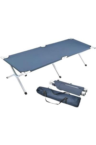 In House Heavy Duty Foldable Camping Bed – Double Layer Oxford Fabric Sleeping Cot with Carry Bag – Stron